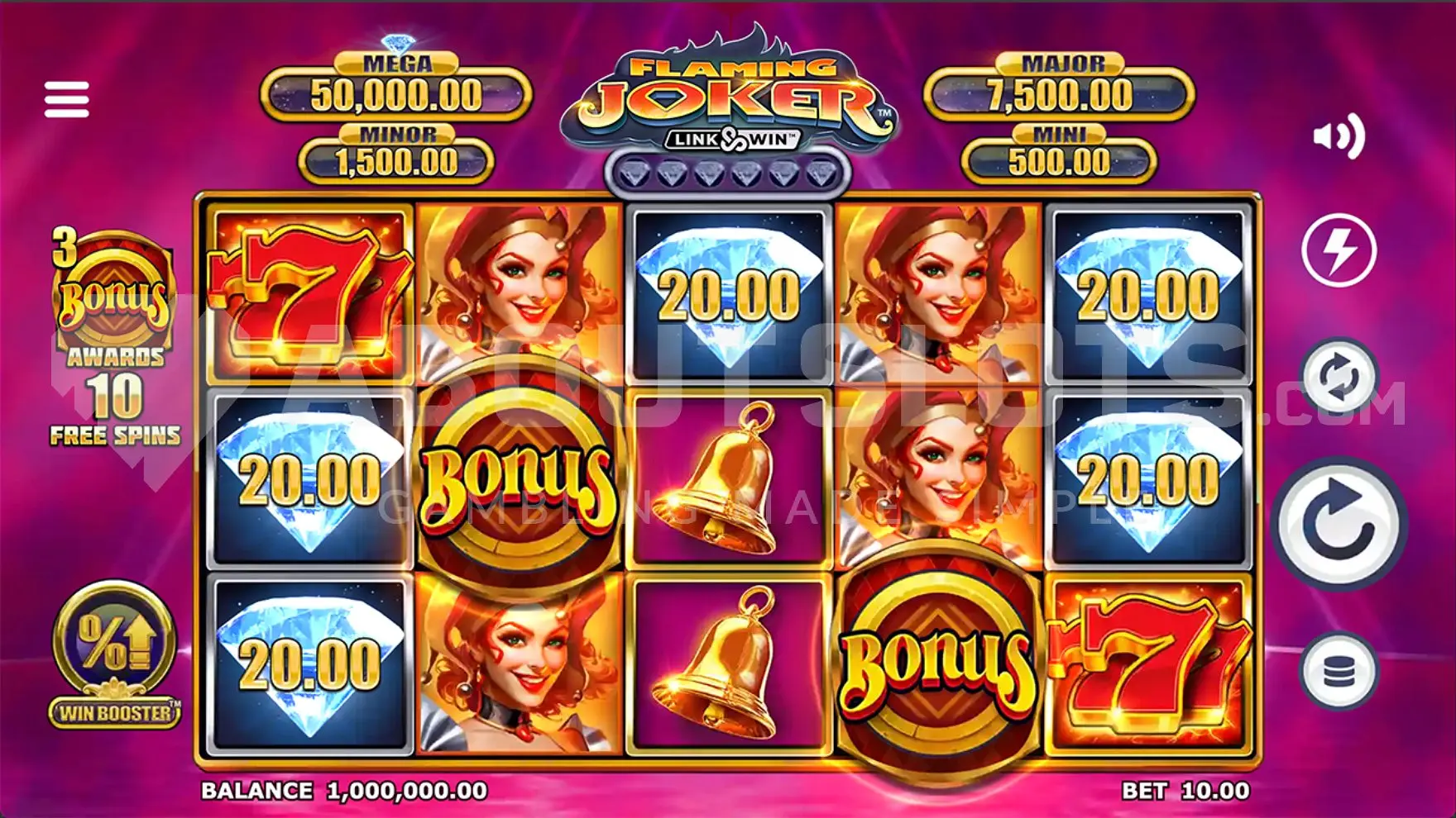 The Flaming Joker Link&Win slot