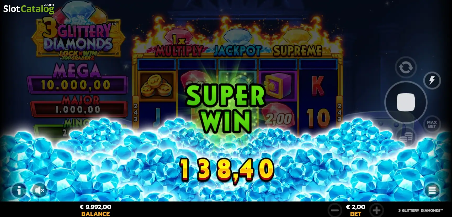 3 Glittery Diamonds Slot